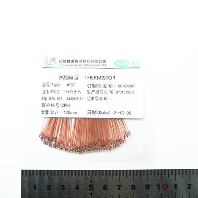 100kohm 3950k 1% Glass Coating Ntc Thermistor Sensor For Automobile